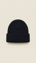 Midnight navy structured beanie