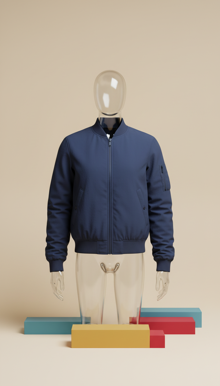 Urban blue bomber jacket